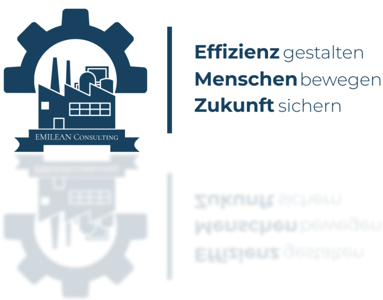EMILEAN Consulting Logo Effizienz gestalten. Menschen bewegen. Zukunft sichern. EMILEAN Connsulting
